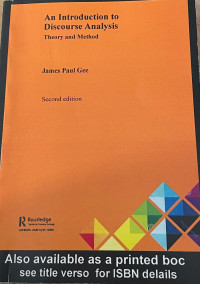 Image of An Introduction to Discourse Analysis: Theory and Method