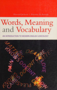 Image of Words, Meaning and Vocabulary: An Introduction to Modern English Lexicology